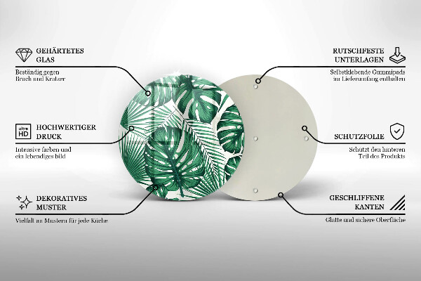 Protection plaque induction Feuilles de monstre