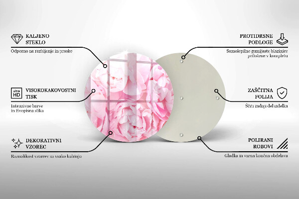 Protection plaque induction Pivoines délicates