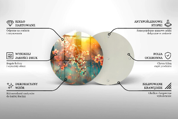 Protection plaque induction Les pommiers fleurissent au soleil