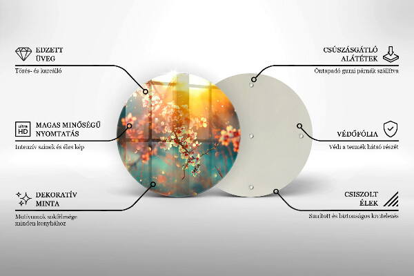 Protection plaque induction Les pommiers fleurissent au soleil