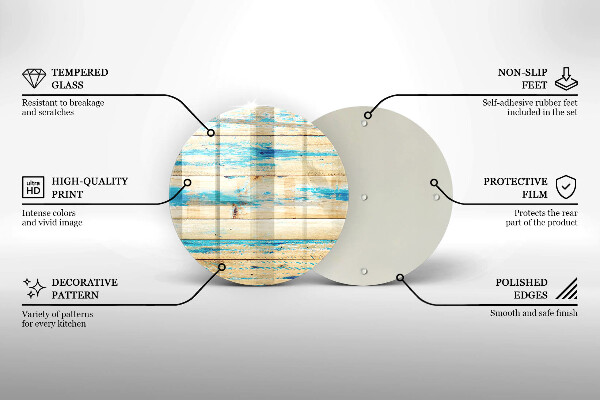 Protection plaque induction Planches de bois rétro
