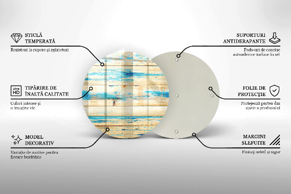 Protection plaque induction Planches de bois rétro