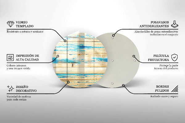 Protection plaque induction Planches de bois rétro