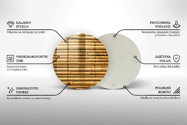 Protection plaque induction Bambou bohème nature