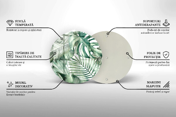 Protection plaque induction Feuilles peintes