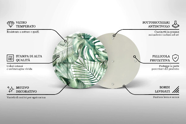 Protection plaque induction Feuilles peintes