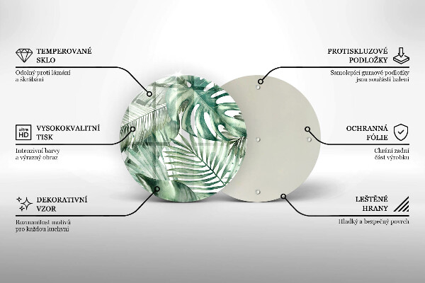 Protection plaque induction Feuilles peintes