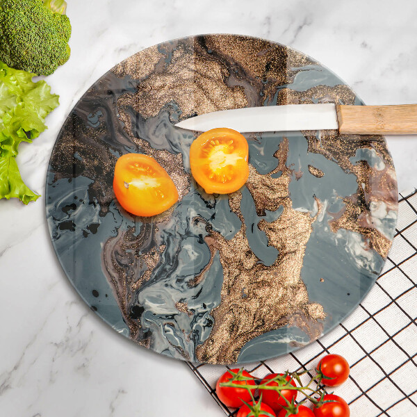 Protection plaque induction Rocher décoratif avec de l'or