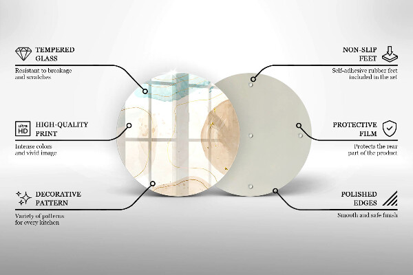 Protection plaque induction Taches bohèmes et or