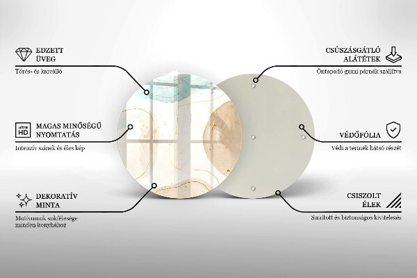 Protection plaque induction Taches bohèmes et or