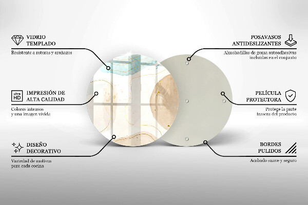 Protection plaque induction Taches bohèmes et or