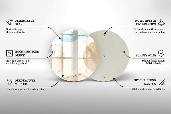 Protection plaque induction Taches bohèmes et or