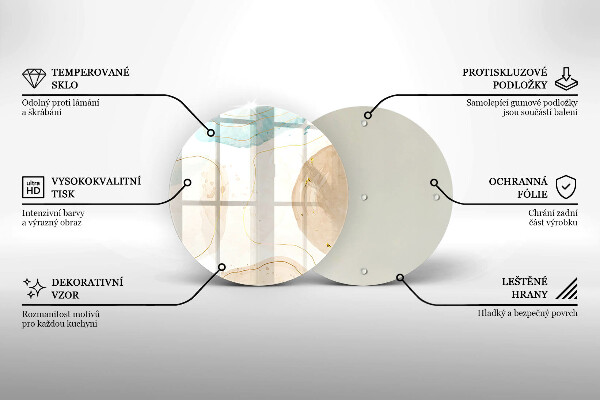 Protection plaque induction Taches bohèmes et or
