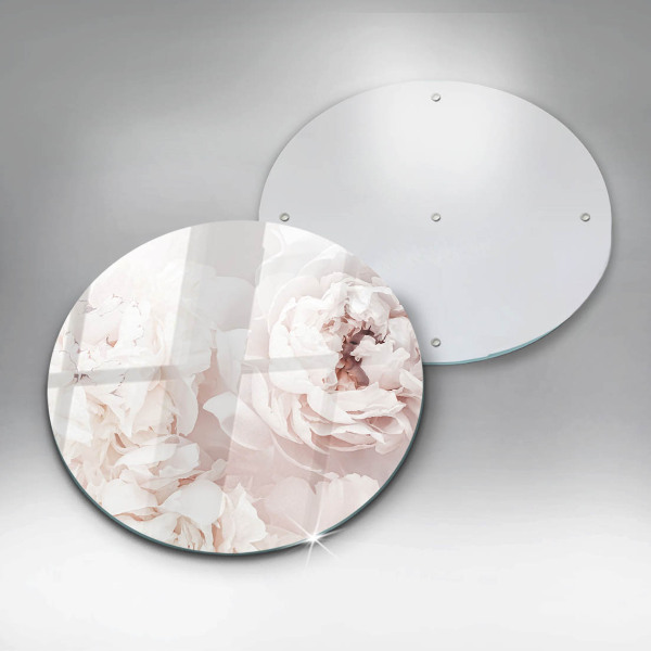 Protection plaque induction Pivoines pastel