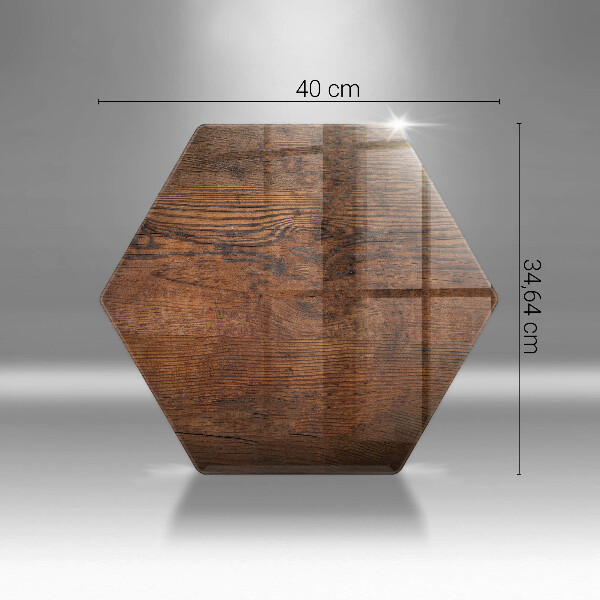 Protection plaque induction Planche de bois foncé