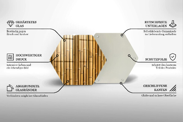 Cache plaque de cuisson Bambou bohème nature