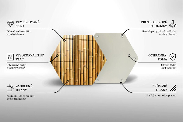 Cache plaque de cuisson Bambou bohème nature