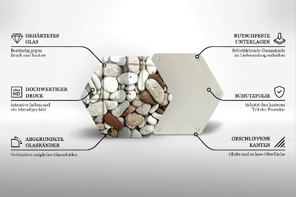 Cache plaque de cuisson Fond de petites pierres