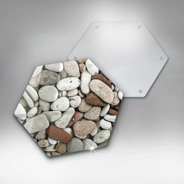 Cache plaque de cuisson Fond de petites pierres