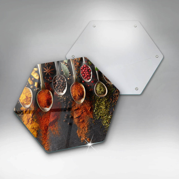 Cache plaque de cuisson Cuillères aux épices