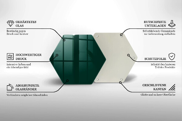 Protège plaque de cuisson Couleur verte