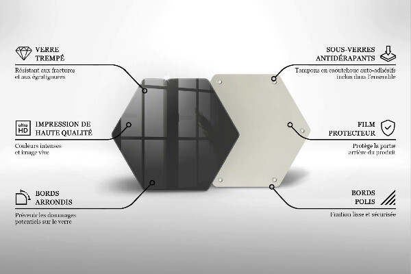 Protège plaque de cuisson Couleur grise