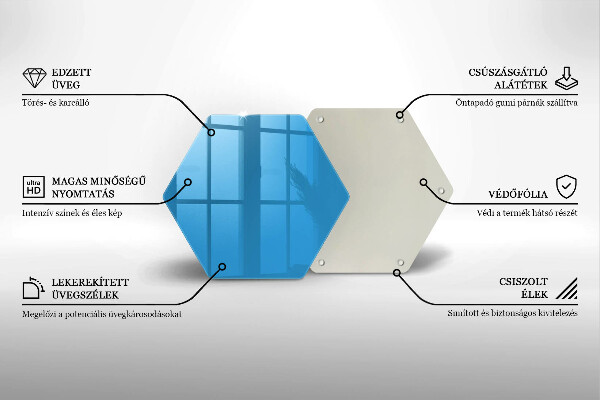 Protège plaque de cuisson Couleur bleue