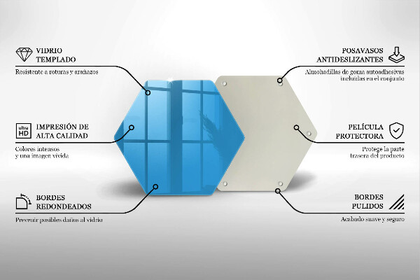 Protège plaque de cuisson Couleur bleue