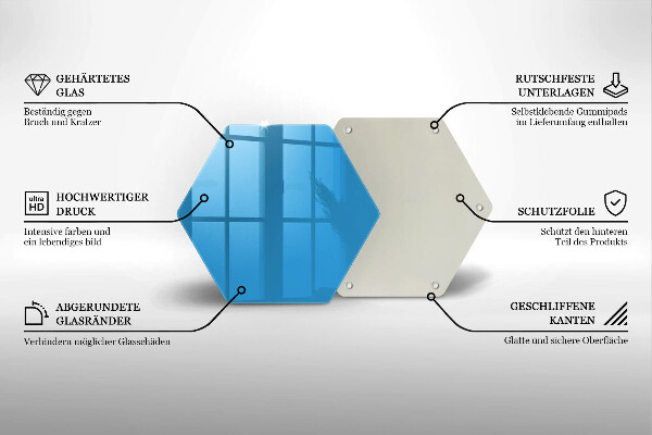 Protège plaque de cuisson Couleur bleue