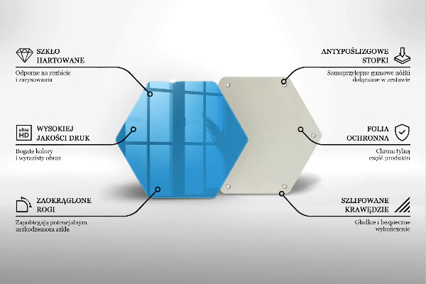 Protège plaque de cuisson Couleur bleue