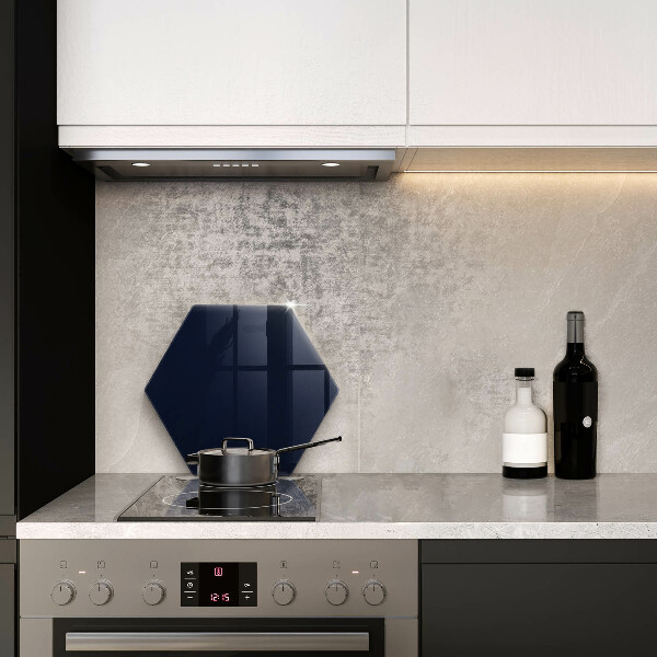 Protège plaque de cuisson bleu marine