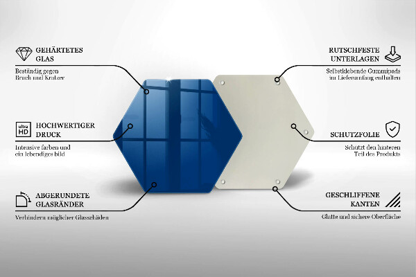 Protège plaque de cuisson Couleur bleue