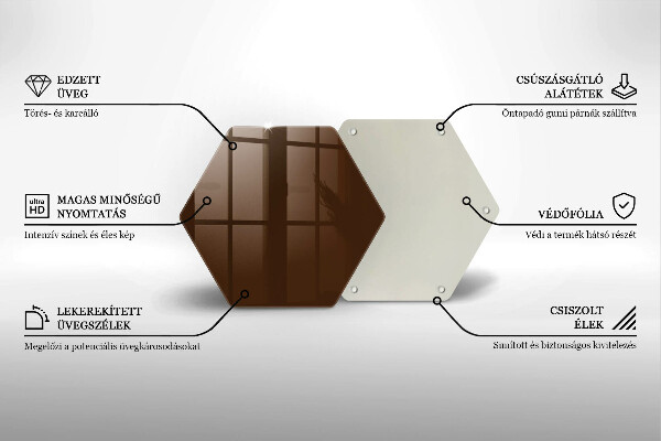 Protège plaque de cuisson marron