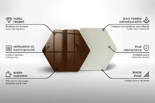 Protège plaque de cuisson marron