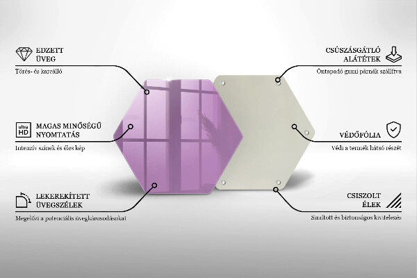 Protège plaque de cuisson Couleur violette