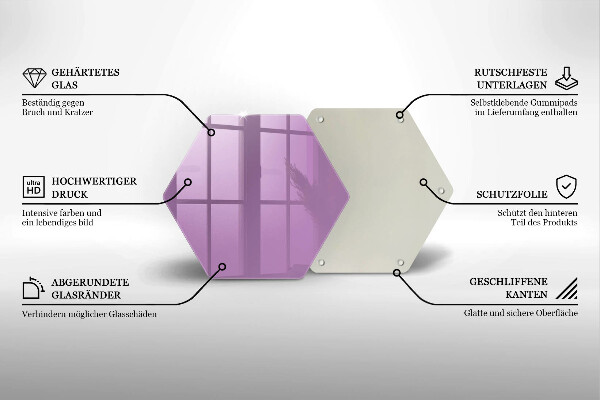 Protège plaque de cuisson Couleur violette