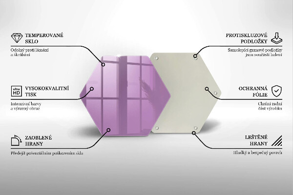 Protège plaque de cuisson Couleur violette