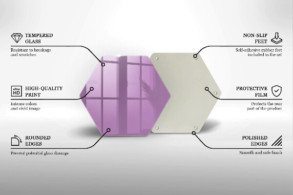 Protège plaque de cuisson Couleur violette