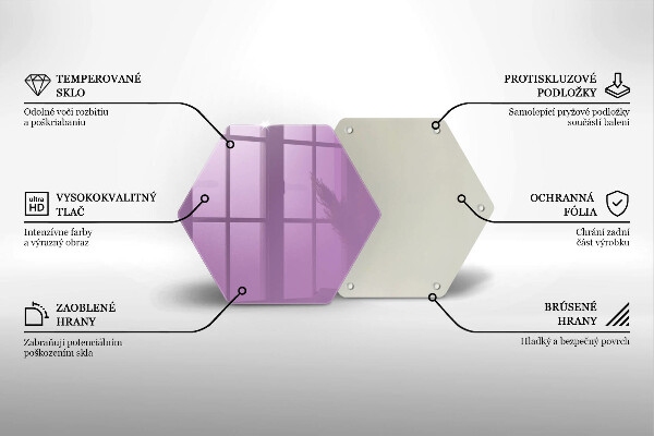 Protège plaque de cuisson Couleur violette