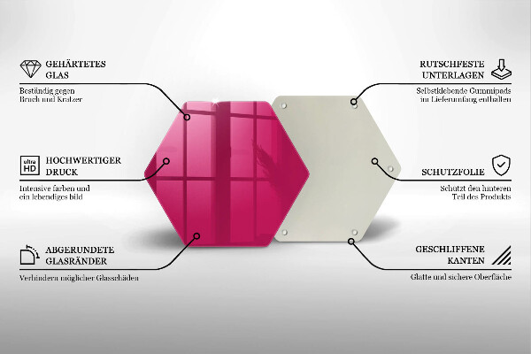 Protège plaque de cuisson Couleur rose