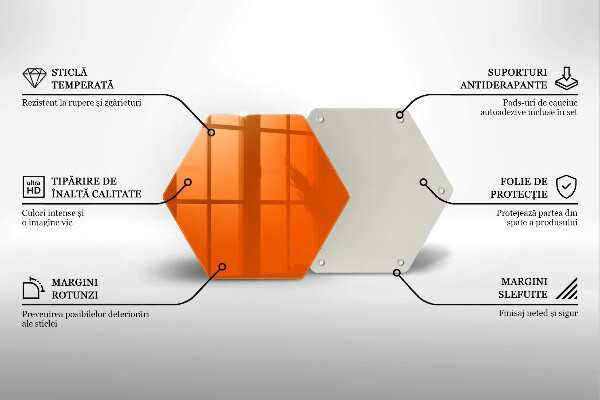 Protège plaque de cuisson couleur orange