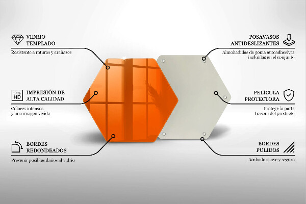 Protège plaque de cuisson couleur orange