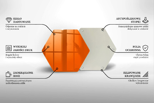 Protège plaque de cuisson couleur orange