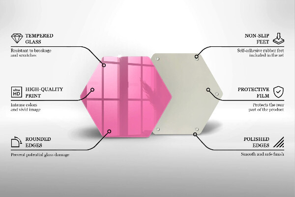 Protège plaque de cuisson Couleur rose