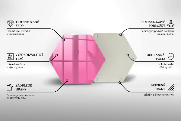 Protège plaque de cuisson Couleur rose