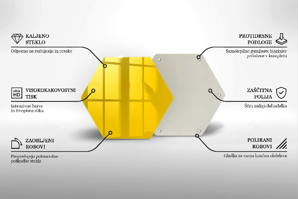 Protège plaque de cuisson Jaune