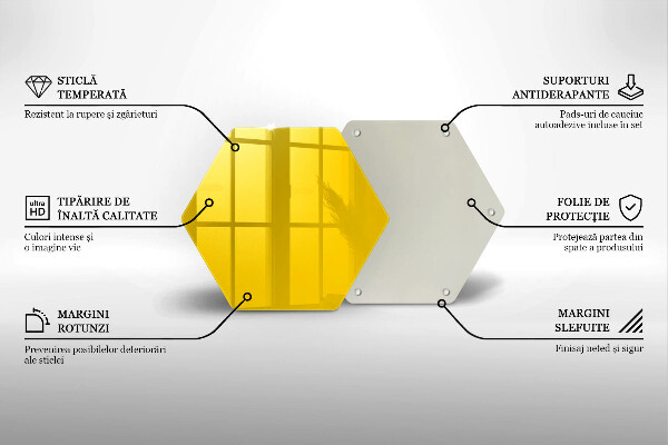 Protège plaque de cuisson Jaune