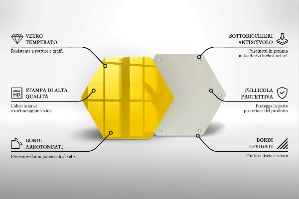 Protège plaque de cuisson Jaune