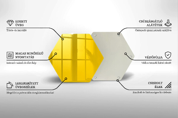 Protège plaque de cuisson Jaune