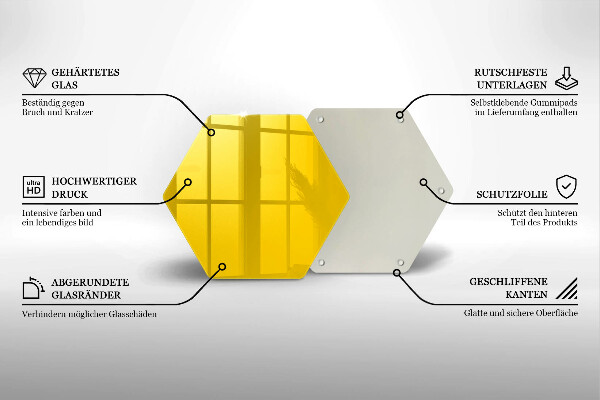 Protège plaque de cuisson Jaune
